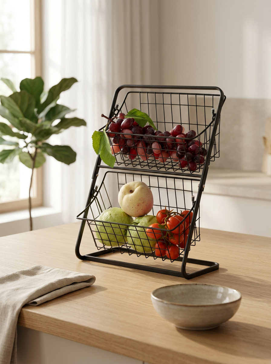 Counter Top Multilayer Rack Kitchen Storage | 2 Tier