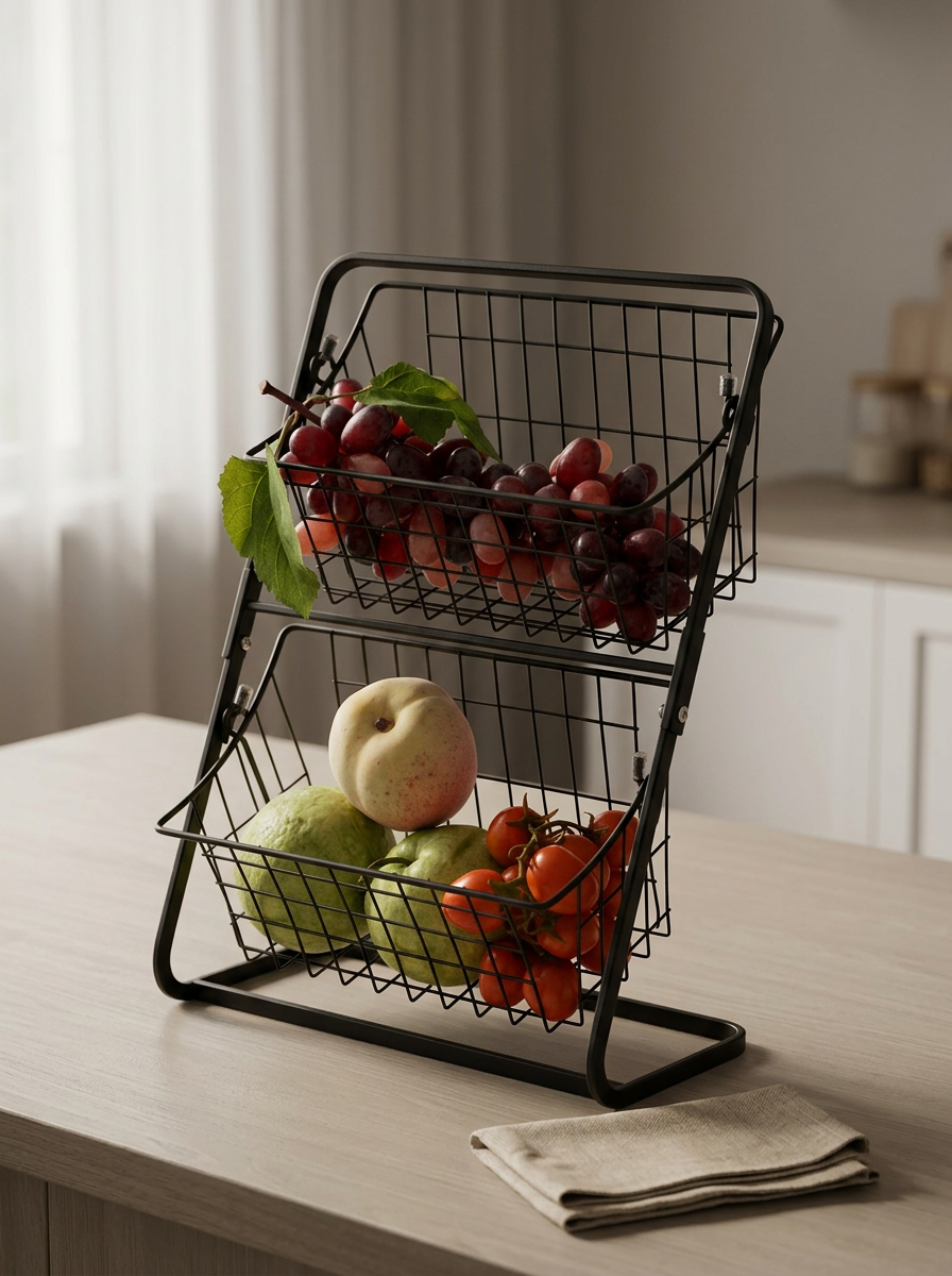 Counter Top Multilayer Rack Kitchen Storage | 2 Tier