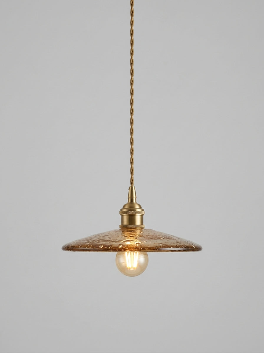 Kitchen Pendant Light Glass Shade | Vintage