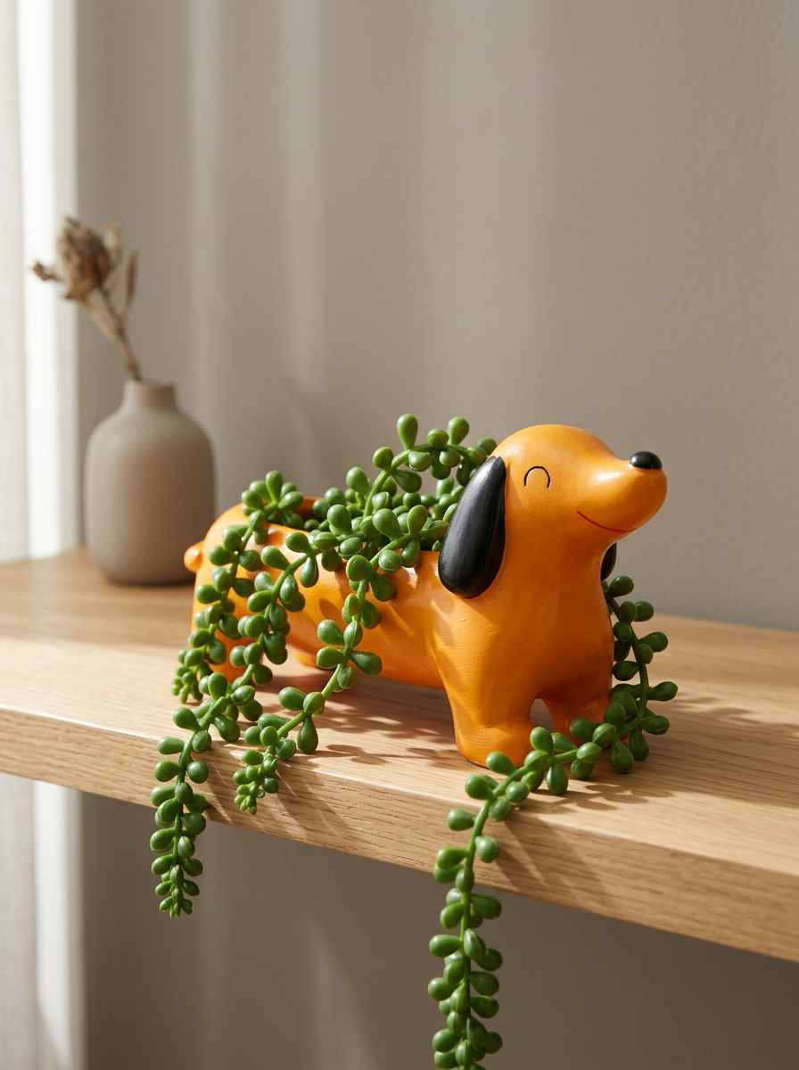 Outdoor Flower Pots Dog Planter | Decor