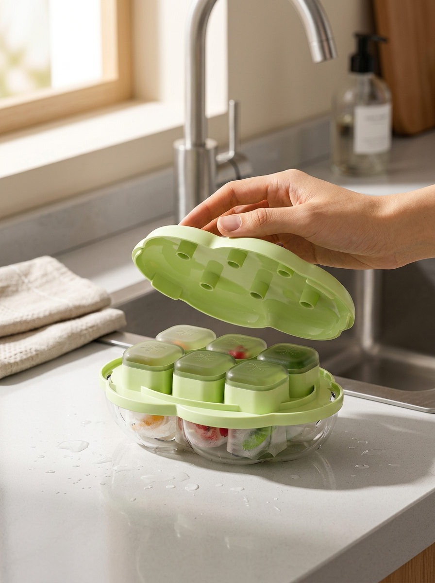 Press Ice Tray Push Release | Ice Cube Mold